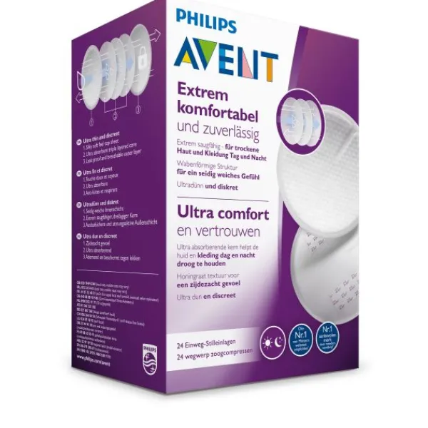 Philips Avent Borstkompressen Wegwerp (24 stuks) SCF254/24> Borst Verzorging