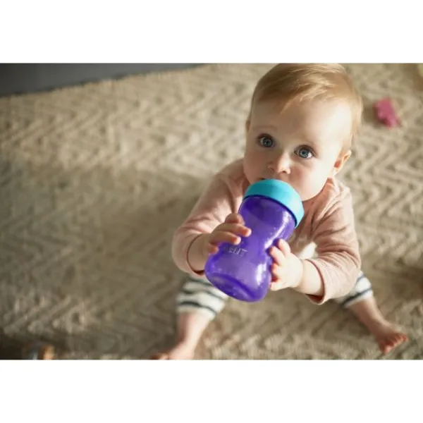 Philips Avent My Grippy Tuitbeker 300ml Paars SCF802/02> Bekers