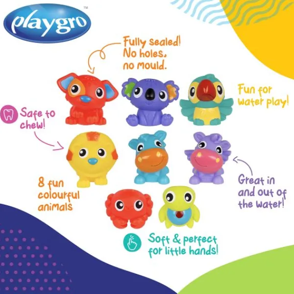 Playgro Badspeelgoed - First Fun Floaties - 8 Stuks> Badspeelgoed