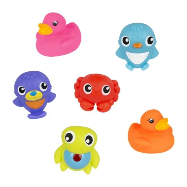 Playgro Badspeelgoed - Mini Marine Squirtees - 10 Stuks> Badspeelgoed