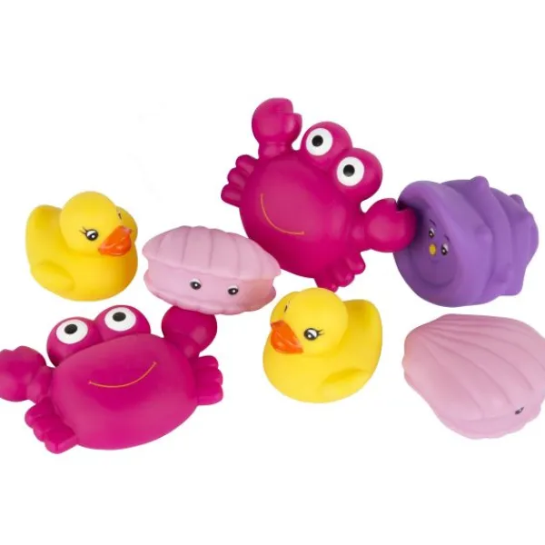 Playgro Floating Sea Friends Pink Fully Sealed (8 stuks)> Badspeelgoed