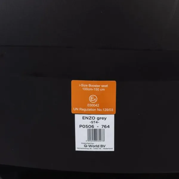 Puck Autostoel Enzo Groep 2/3 Donker Grijs Met Mesh> Autostoel Groep 2/3 (15-36Kg)|Autostoel Groep 1/2/3 (9-36Kg)