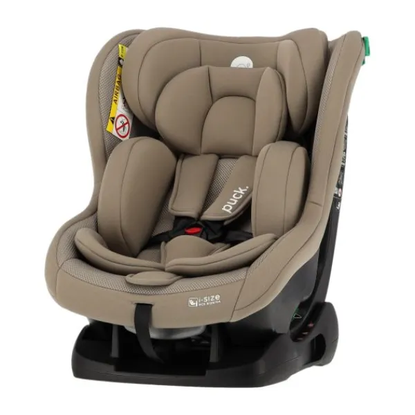 Puck autostoel Uno taupe (40-105cm) Gordelbevestiging> I-Size Autostoelen
