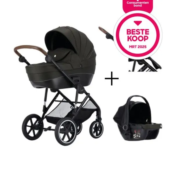 Puck Kinderwagen 3-in-1 Carl Grijs> Wandelwagens|Complete Kinderwagens