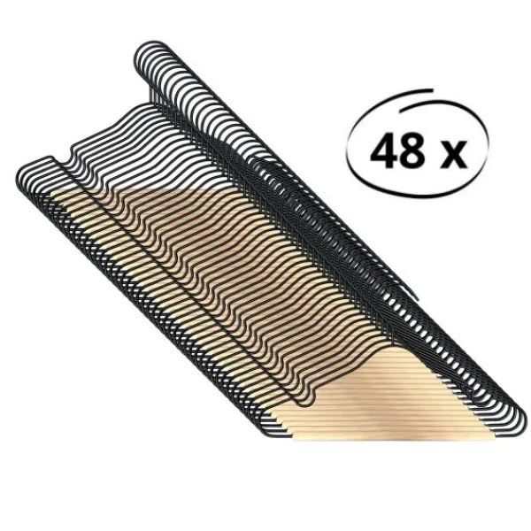 Puck Kledinghanger Velours Ecru (6 stuks)> Kledinghangers