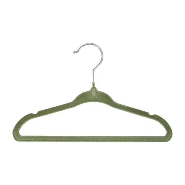 Puck Kledinghanger Velours Ecru (6 stuks)> Kledinghangers