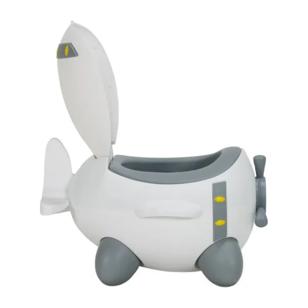 Puck Plaspotje Vliegtuig Wit/Grijs> Potjes En Toilettrainers