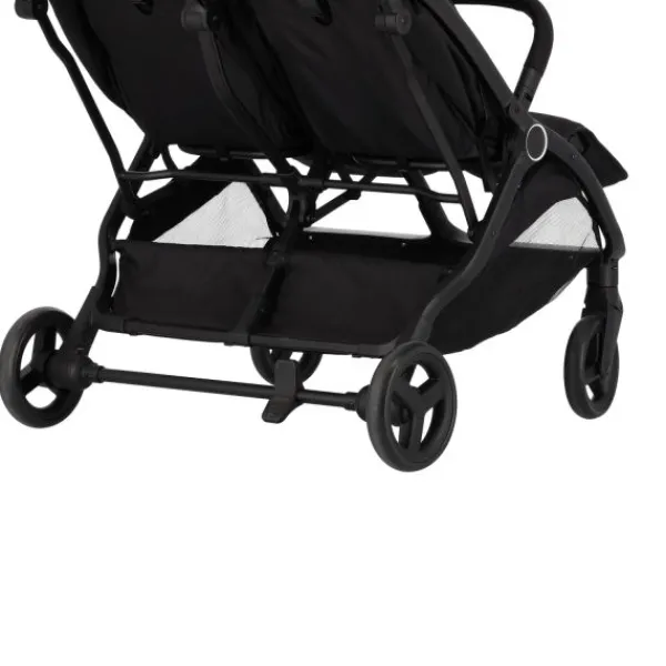 Puck tweeling compact buggy Nicky zwart> Tweeling Buggy's