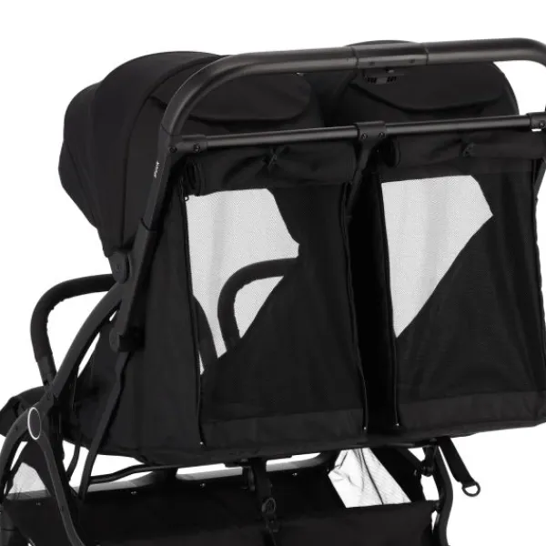 Puck tweeling compact buggy Nicky zwart> Tweeling Buggy's