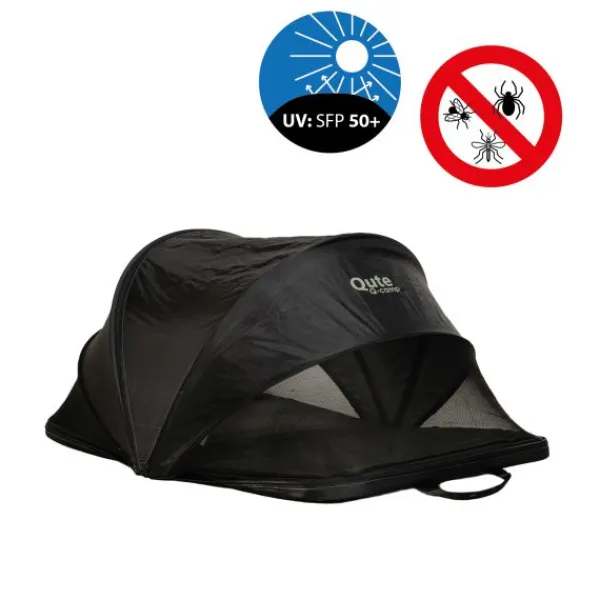 Qute Q-Camp Babytent - Travelcot Black / Desert> Inklapbare Reis Boxen|Inklapbare Reis Boxen