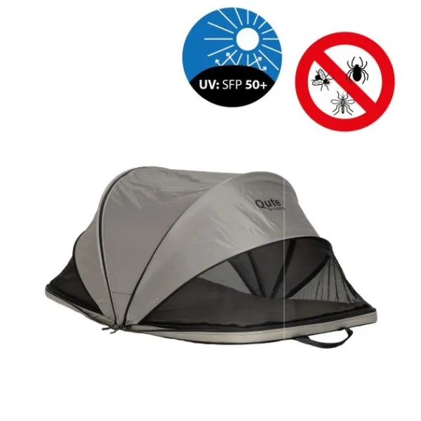 Qute Q-Camp Babytent - Travelcot Black / Desert> Inklapbare Reis Boxen|Inklapbare Reis Boxen