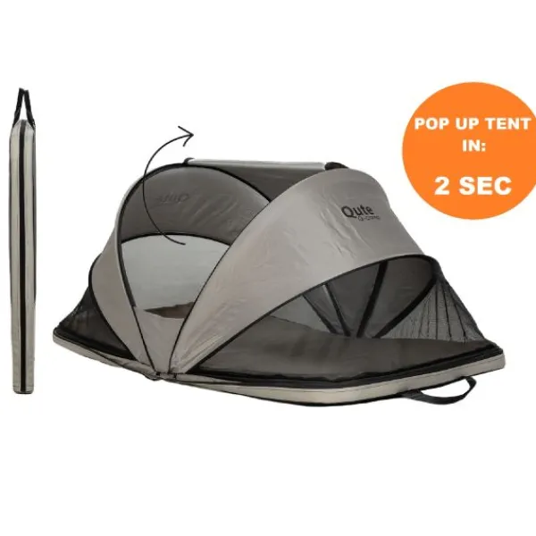Qute Q-Camp Babytent - Travelcot Black / Desert> Inklapbare Reis Boxen|Inklapbare Reis Boxen