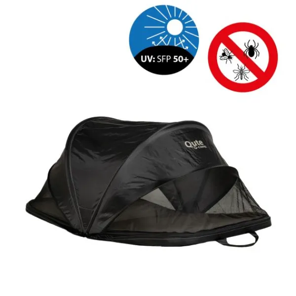 Qute Q-Camp Babytent - Travelcot Black / Desert> Inklapbare Reis Boxen|Inklapbare Reis Boxen