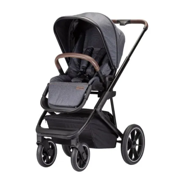 Qute Q-Rider Kinderwagen Zwart Frame/Steelblue> Wandelwagens|Complete Kinderwagens