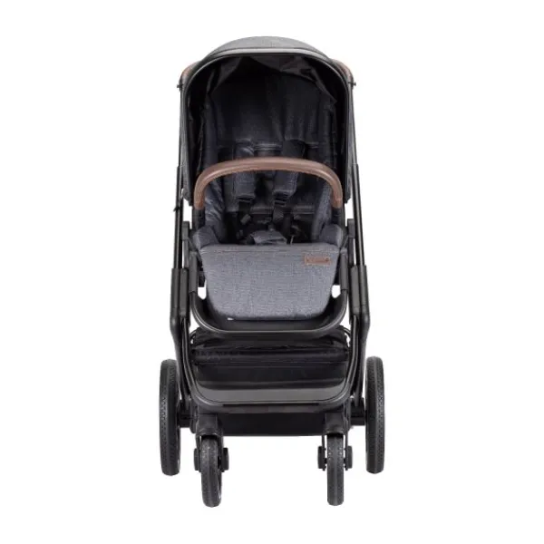 Qute Q-Rider Kinderwagen Zwart Frame/Steelblue> Wandelwagens|Complete Kinderwagens