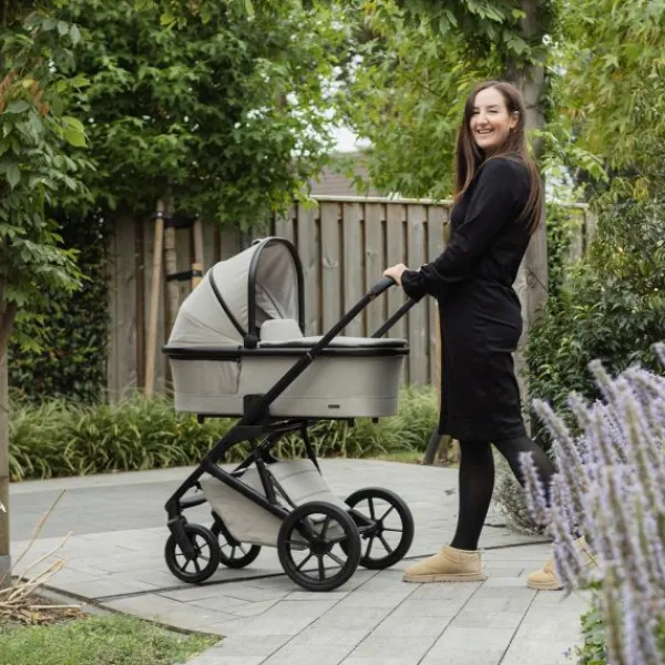 Qute Q-Rider Plus Kinderwagen - Denim Blue | Kidsriver Curve Autostoel - Black> Uitbreidbare Kinderwagens|Wandelwagens