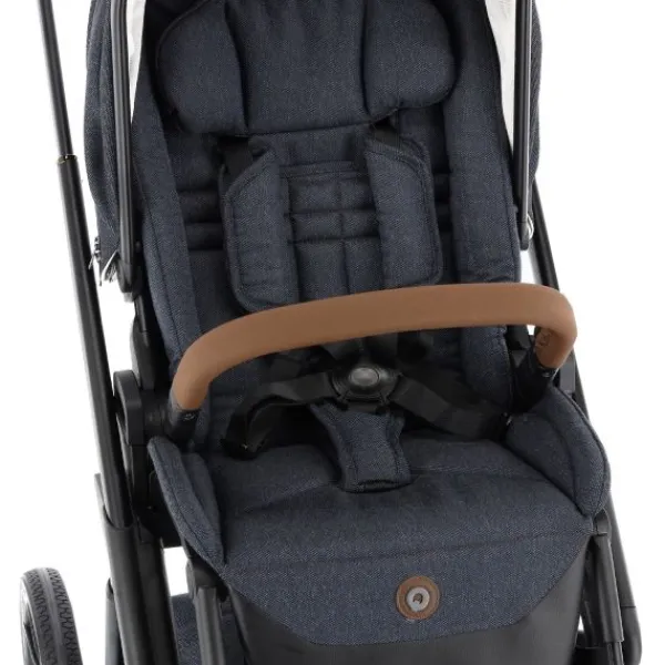 Qute Q-Rider Plus Kinderwagen - Denim Blue | Kidsriver Curve Autostoel - Black> Uitbreidbare Kinderwagens|Wandelwagens