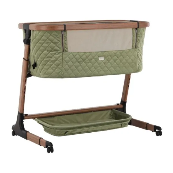 Qute Q-wiggle electric Co-Sleeper cream - white wash> Co-Sleepers