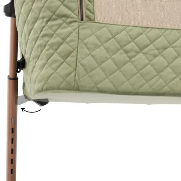 Qute Q-wiggle electric Co-Sleeper cream - white wash> Co-Sleepers