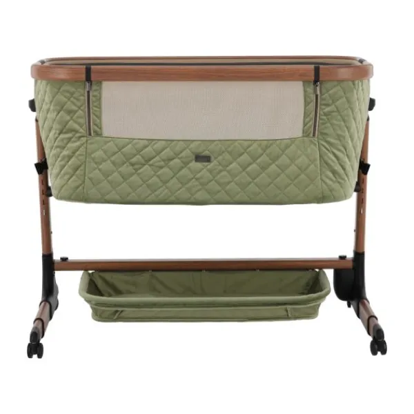 Qute Q-wiggle electric Co-Sleeper cream - white wash> Co-Sleepers