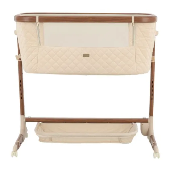 Qute Q-wiggle electric Co-Sleeper cream - white wash> Co-Sleepers