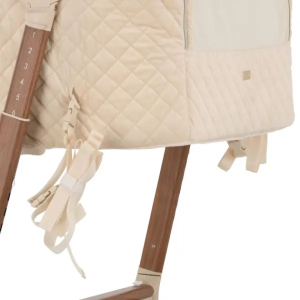 Qute Q-wiggle electric Co-Sleeper cream - white wash> Co-Sleepers