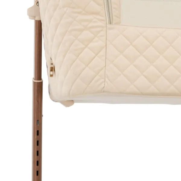 Qute Q-wiggle electric Co-Sleeper cream - white wash> Co-Sleepers