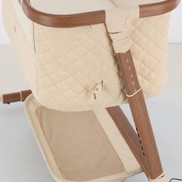 Qute Q-wiggle electric Co-Sleeper cream - white wash> Co-Sleepers