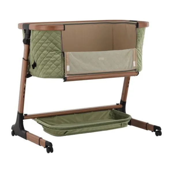 Qute Q-wiggle electric Co-Sleeper cream - white wash> Co-Sleepers