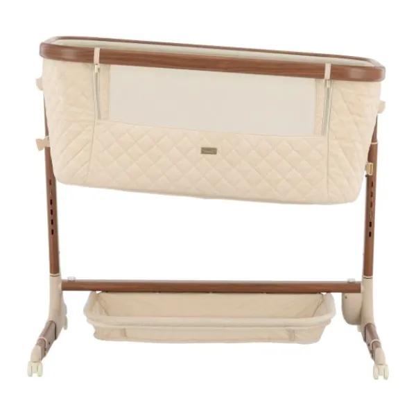 Qute Q-wiggle electric Co-Sleeper cream - white wash> Co-Sleepers
