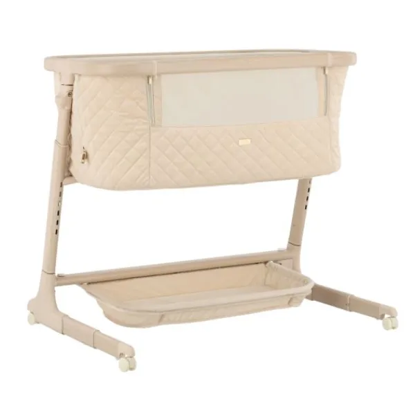 Qute Q-wiggle electric Co-Sleeper cream - white wash> Co-Sleepers