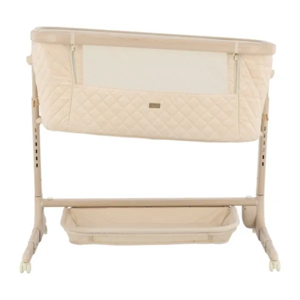 Qute Q-wiggle electric Co-Sleeper cream - white wash> Co-Sleepers