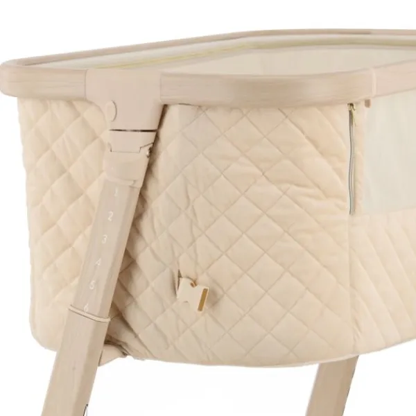 Qute Q-wiggle electric Co-Sleeper cream - white wash> Co-Sleepers