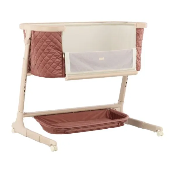 Qute Q-wiggle electric Co-Sleeper cream - white wash> Co-Sleepers