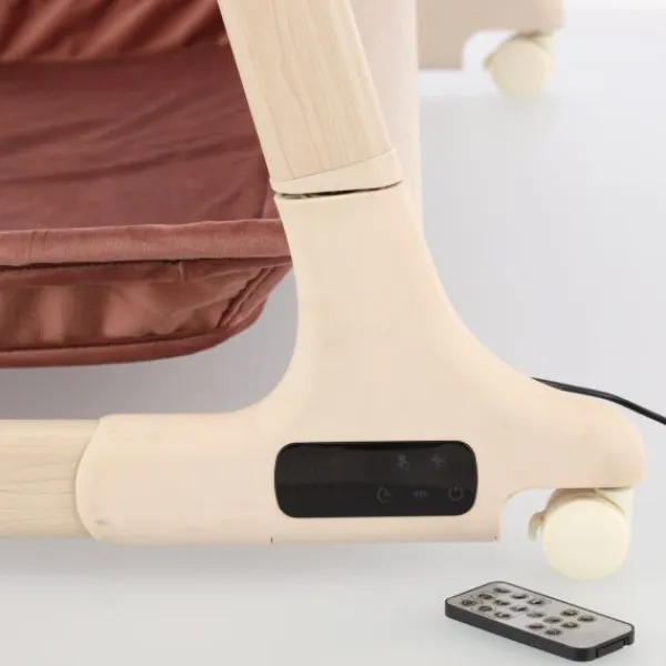Qute Q-wiggle electric Co-Sleeper cream - white wash> Co-Sleepers