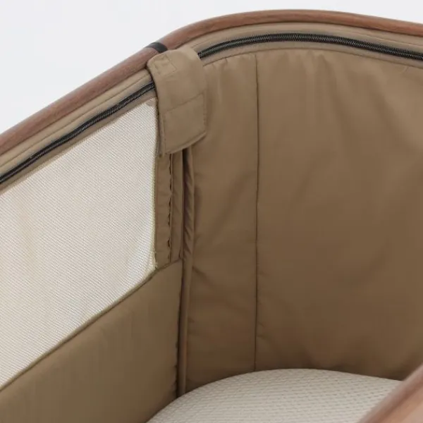 Qute Q-wiggle electric Co-Sleeper cream - white wash> Co-Sleepers
