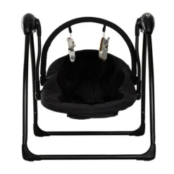 Qute Schommelstoel Q-Swing Softgrey Uil / Zwart Frame><noscript><img width=