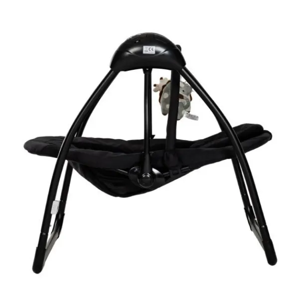 Qute Schommelstoel Q-Swing Softgrey Uil / Zwart Frame> Swings
