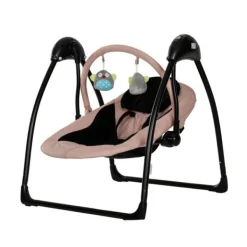 Qute Schommelstoel Q-Swing Softgrey Uil / Zwart Frame><noscript><img width=