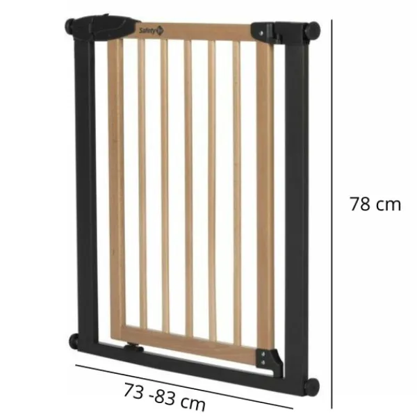 Safety 1st Deurhek Simply Close Wood & Metal> Traphekken Configuratiesysteem|Traphekken Met Rolsysteem
