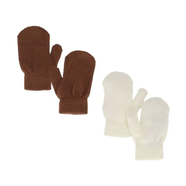 Sarlini Wanten Knit Multi Offwhite 2-Pack One size> Wanten