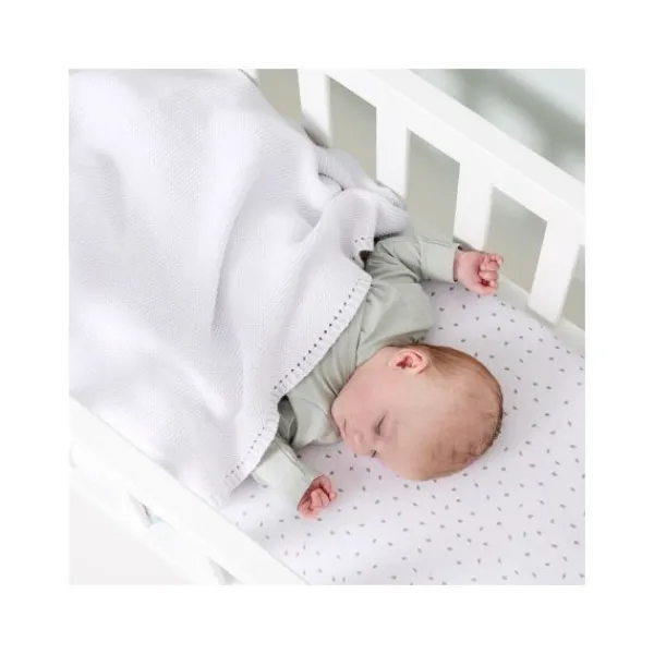 Snuz Deken Organic Knitted Cellular Truffle> Accessoires Wiegen