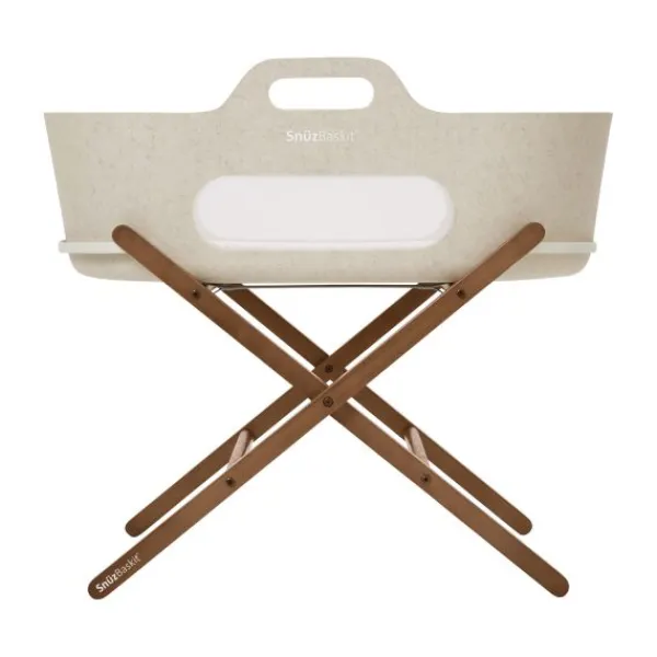 Snuz SnüzBaskit Moses Basket + Stand Set - Light Grey/Natural> Draagwiegen