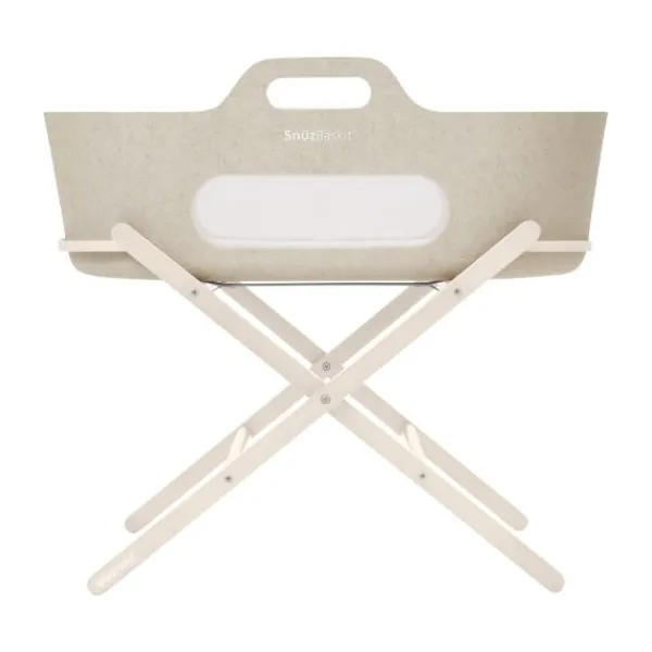 Snuz SnüzBaskit Moses Basket + Stand Set - Light Grey/Natural> Draagwiegen