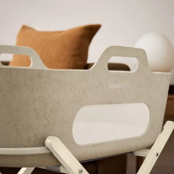 Snuz SnüzBaskit Moses Basket + Stand Set - Light Grey/Natural> Draagwiegen