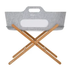Snuz SnüzBaskit Moses Basket + Stand Set - Light Grey/Natural><noscript><img width=