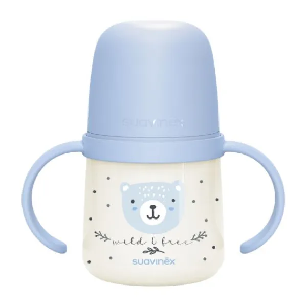 Suavinex Wild & Free Beker Met Handvaten - 150ml - 6Mnd+ - Blauw> Bekers
