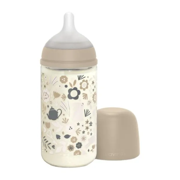 Suavinex Wonderland SX Pro Fles Glas - Slow Flow - 120ml - Roze> Flessen