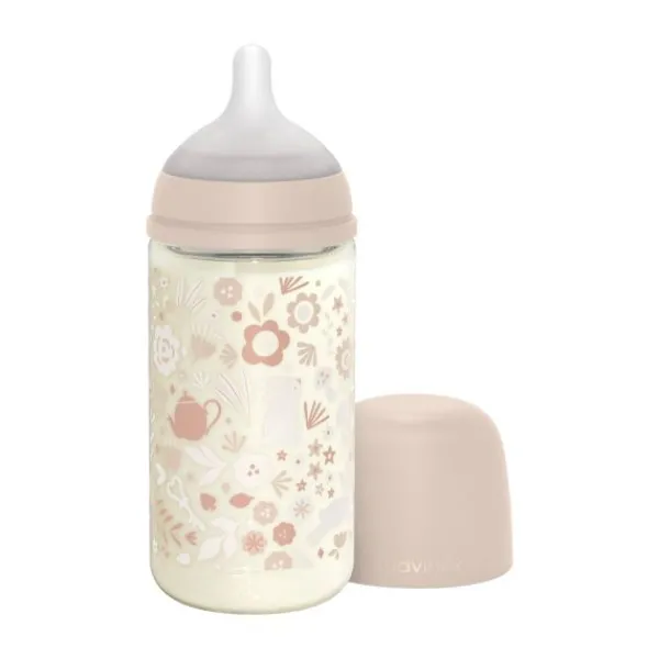 Suavinex Wonderland SX Pro Fles Glas - Slow Flow - 120ml - Roze> Flessen