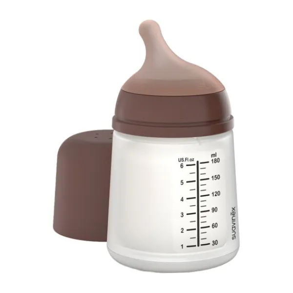 Suavinex Zero Zero Anti-Koliek Fles Borstvoeding - One Size - 180ml - Light> Flessen